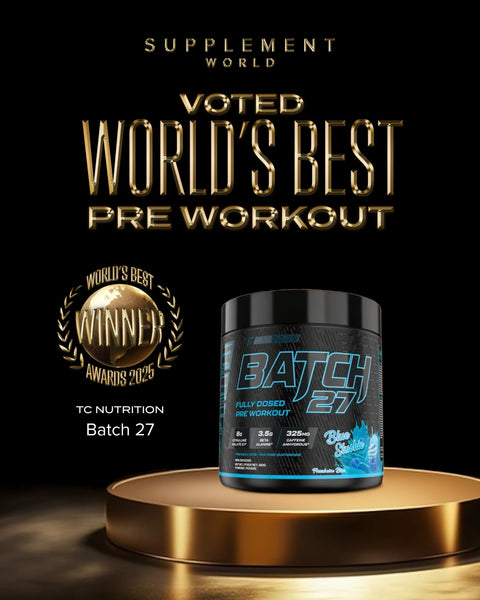 World's Best Pre Workout Award Winner 2025 - TC Nutrition Batch 27