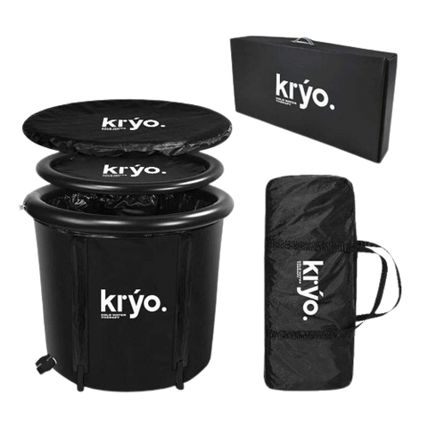 Introducing the Kryo Pod 2.0, our new and improved portable cold plunge solution. This compact ice bath effortlessly fits into a provided carrying bag, ensuring a quick and tool-free setup for on-the-go cold water therapy. Our new and improved design...